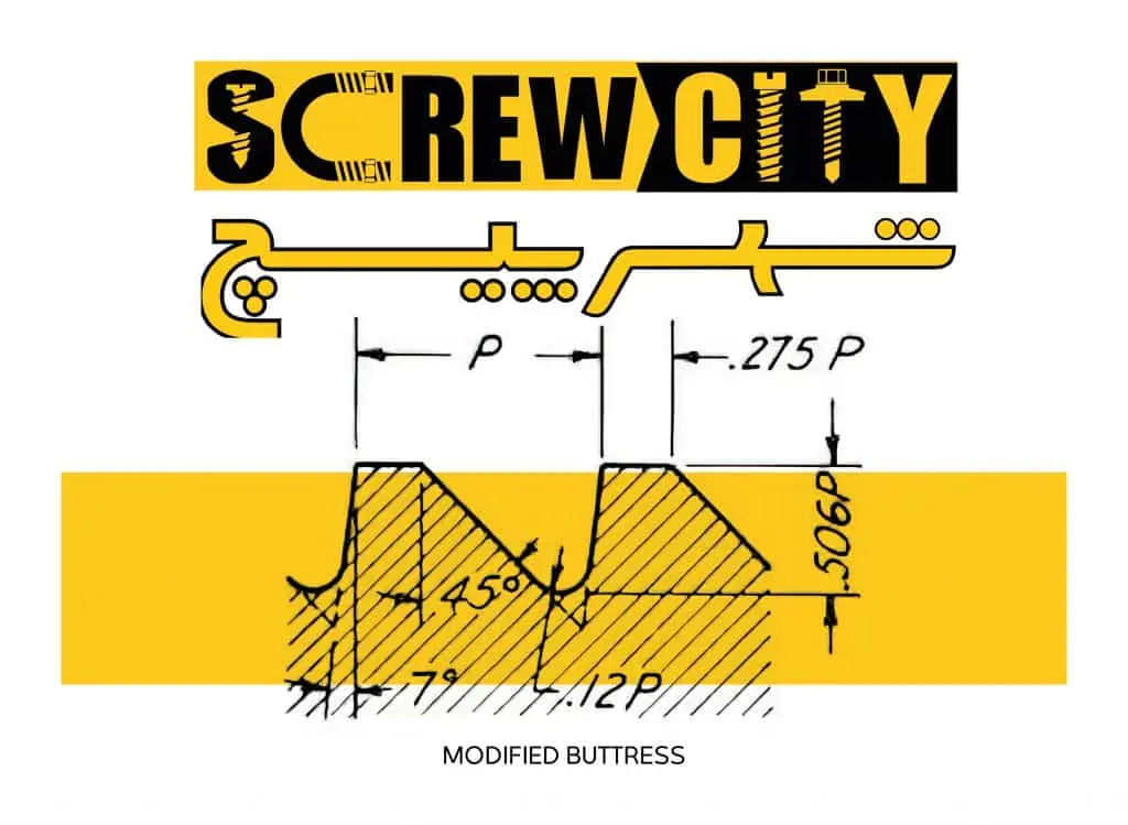 رزوه‌ های تکیه‌ گاهی یا دنده اره‌ ای