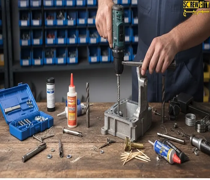 تعمیر جای پیچ هرز و گشاد شده؛ آموزش کامل ترمیم رزوه (آلومینیوم، خودرو و چوب)