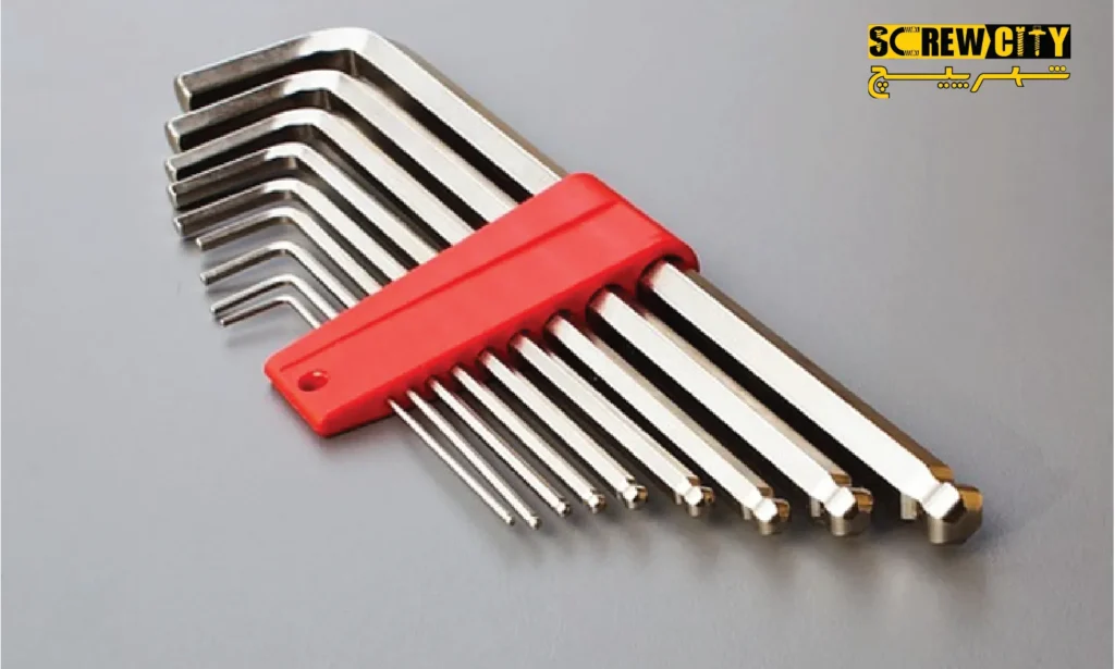 سایز های مختلف آچار آلن