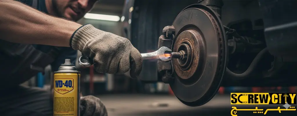 پیچ هواگیری ترمز زنگ زده و گیر کرده