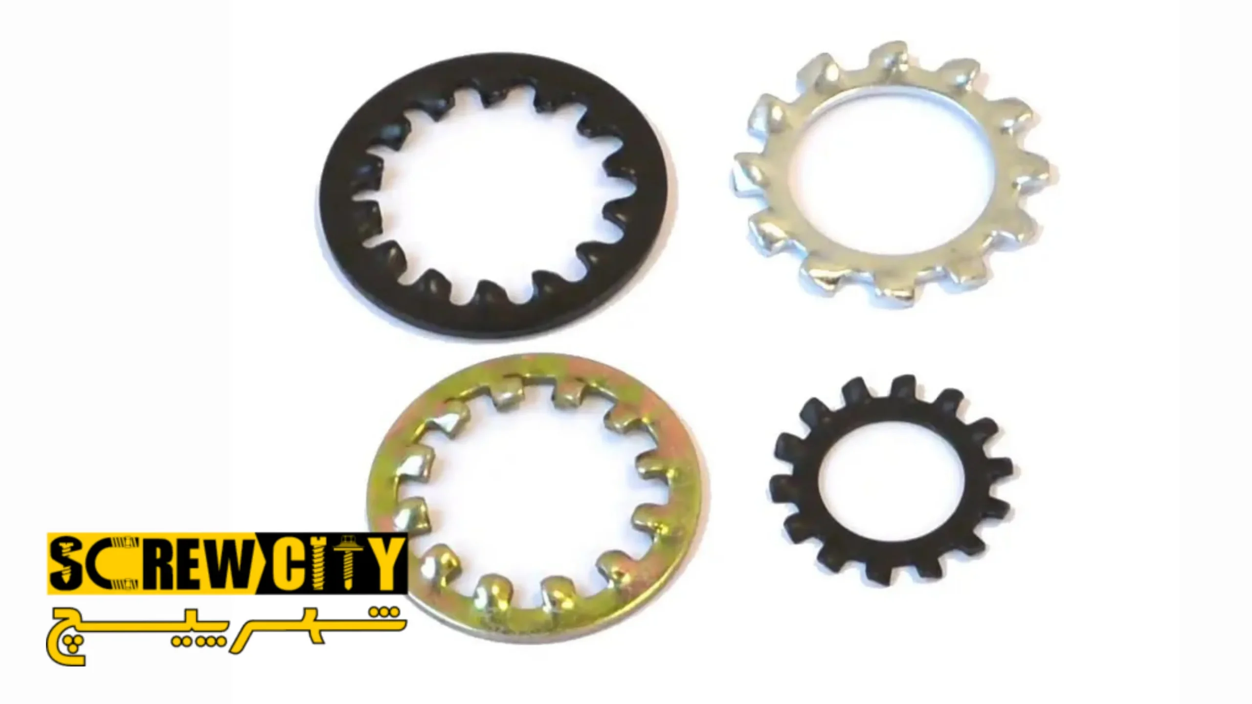 واشر خورشیدی دندانه داخلی و دندانه خارجی