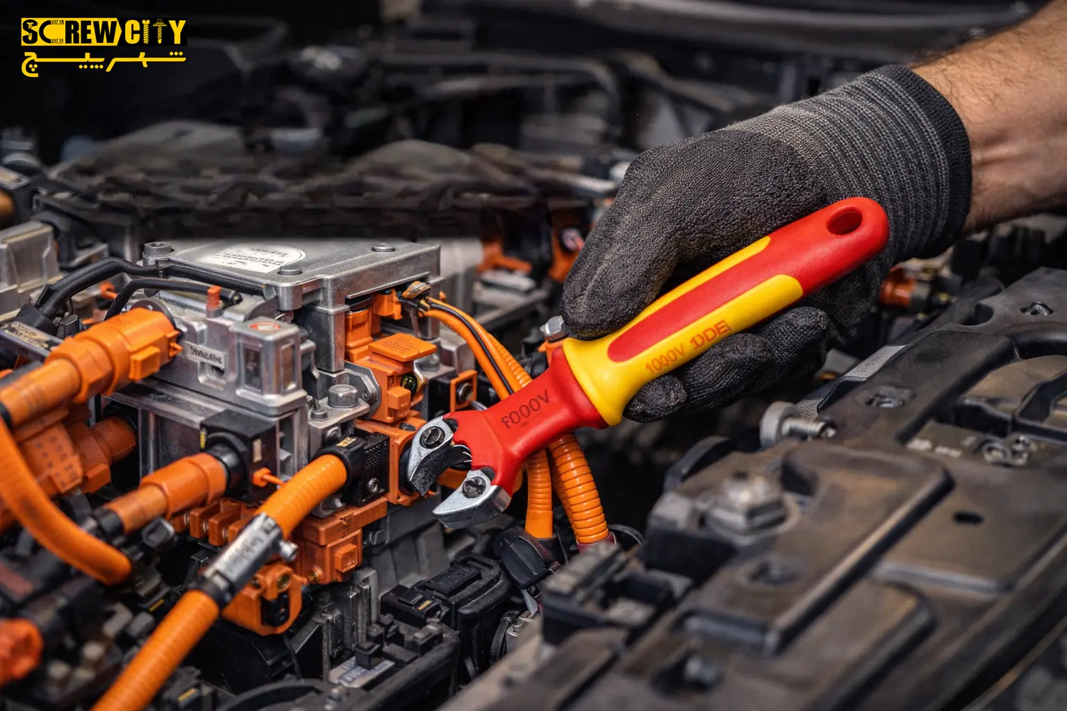 آچار مناسب فضای محدود موتور الکتریکی