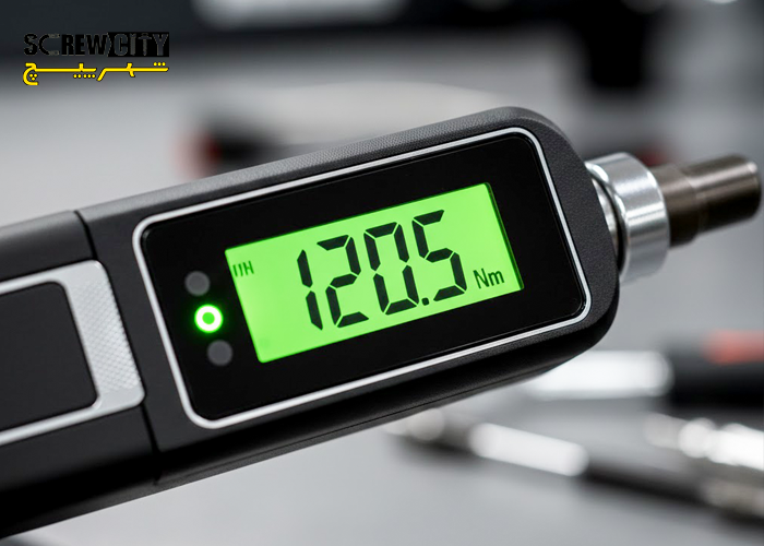 تنظیمات گشتاور در آچار ترکمتر دیجیتال هوشمند